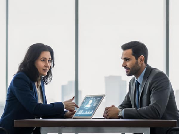 Business Coaching, Training & Stressmanagement 9 Kerstin B. Reile in der HR-Beratung: Gespräch zu Executive Search und Auswahl